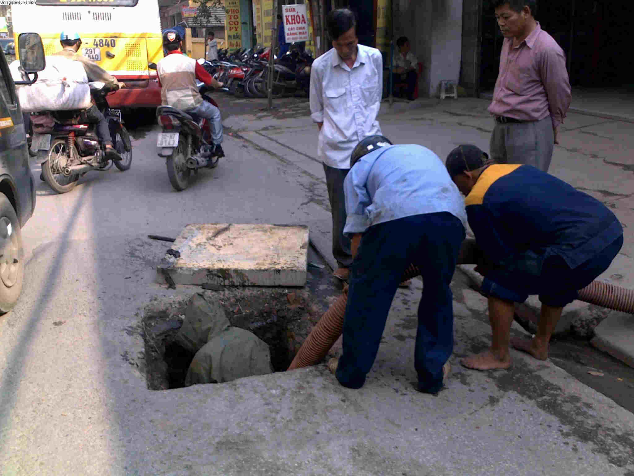 nạo vét cống